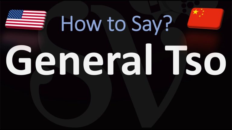 How Do Say General Tso