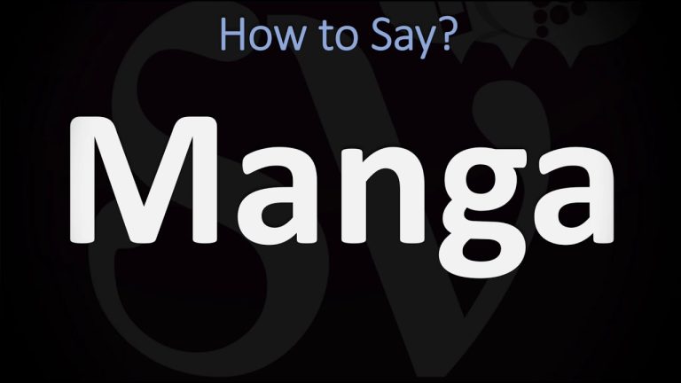 How to Pronounce Manga